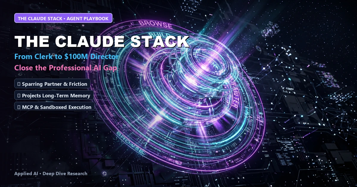 Cover image for "The Claude Stack: How Elite Operators Direct AI"