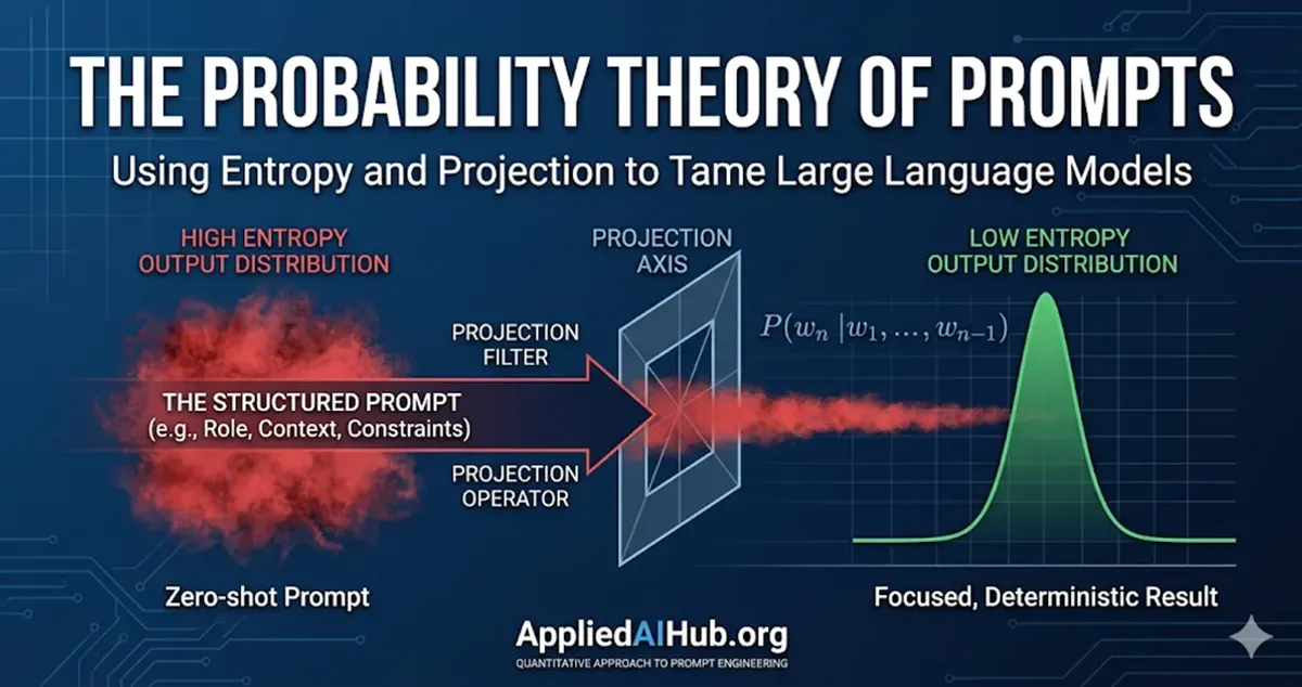 Illustration for "The Probability Theory of Prompts: How Context Shapes LLM Output" — a guide on prompt engineering and LLM Architecture | Applied AI Hub